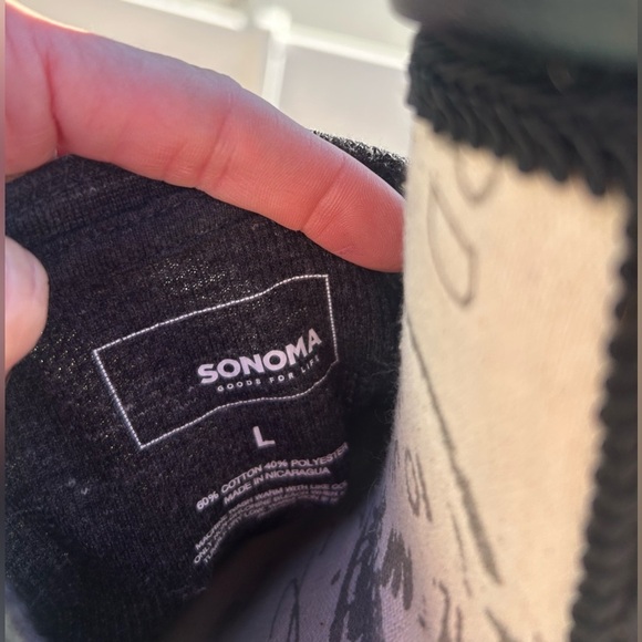 2FER BUNDLE!! Sonoma Men’s Textured Henley Long Sleeve Shirt Cream & Bla…​ - Picture 10 of 10